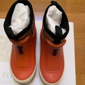 Burberry Kids Flinton Nova Check Rain Boots